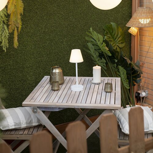 New Garden Namizna svetilka bela z LED polnilno z zatemnitvijo na dotik - Renata Cene