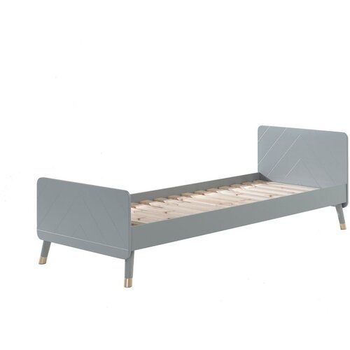 Vipack Siva otro&amp;scaron;ka postelja iz borovega lesa Billy, 90 x 200 cm Slike