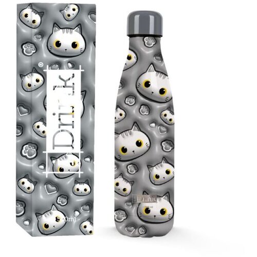 i-Total Boca Metalna 500ml Cat Bela Mačka ID0453 Cene