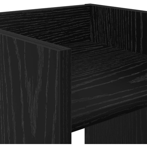  Stalak za biljke Crni Hrast 30 x 30 x 60 cm Konstrukcijsko drvo Slike