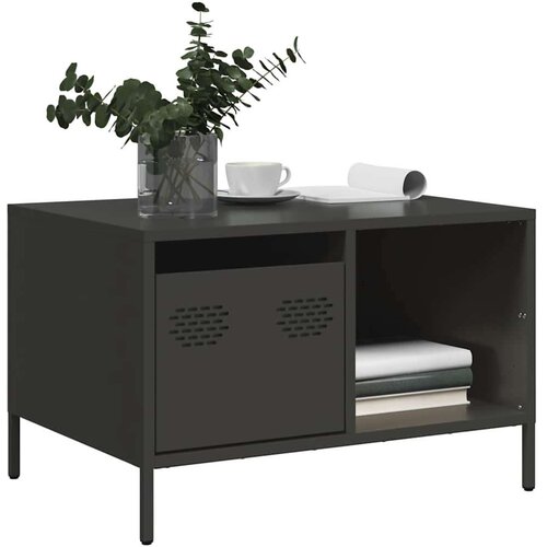 vidaXL Stolić za kavu crni 68,5x50x43,5 cm od hladno valjanog čelika Cene