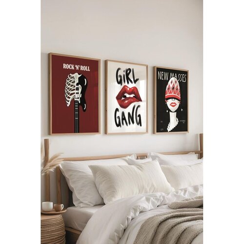 WALLXPERT &Ccedil;-300430 - 5070 multicolor dekorativni set slika (3 komada) Cene