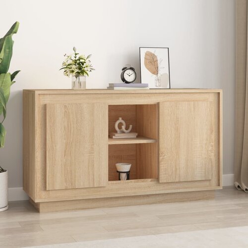 The Living Store Komoda sonoma hrast 102x35x60 cm inženirski les - Komoda, (21661787) Slike