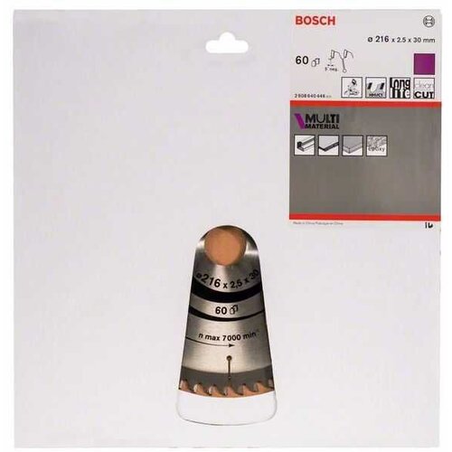 Bosch list za kružnu pilu Multi Material (216 mm, Provrt: 30 mm, 60 zubaca) Cijene