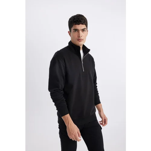 Defacto Comfort Fit High Neck Sweatshirt