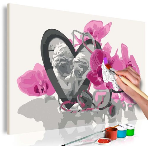  Slika za samostalno slikanje - Angels (Heart &amp;amp;amp Pink Orchid) 60x40 Slike