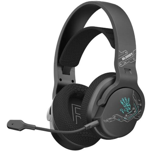 A4Tech A4-GR370 black bloody gejmerske slusalice sa mikrofonom, BTv5.3+2,4Ghz+kabl, 50mm/16ohm, rgb Slike