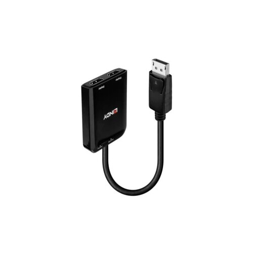 Lindy 38433 DisplayPort / HDMI adapter [1x DisplayPort - 2x HDMI&amp;reg;] crna 0 m Slike