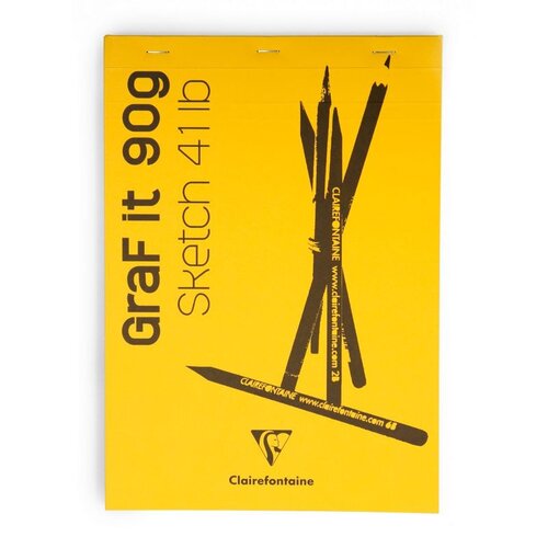Clairefontaine blok Graf it za suhu tehniku A4 90gr, mix boja, bjanko Cijene