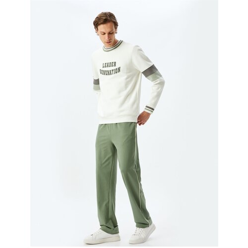 Koton Lace-Up Waist Cotton Pocket Ribbed Sweatpants Slike
