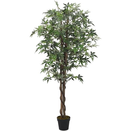 vidaXL Umjetno stablo javora 504 lista 150 cm zeleno Cijene