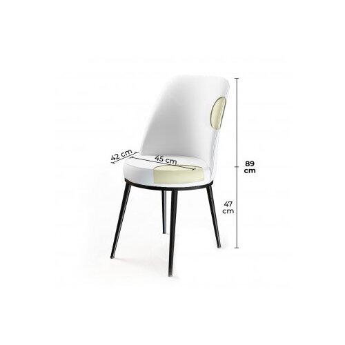Hanah home Set od 6 trpezarijskih stolica Dexa crno-smeđe boje Slike