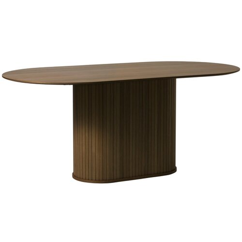 Unique Furniture Smeđi blagovaonski stol s pločom stola u dekoru hrasta 95x180 cm Nola &amp;ndash; Slike