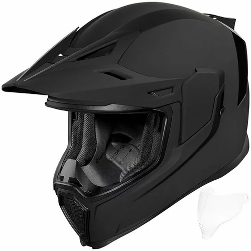 ICON - Motorcycle Gear Airflite Moto™ Rubatone Black S Kaciga