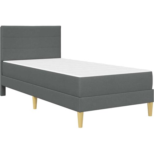  Okvir za krevet Tamno siva 90 x 190 cm Poliester - Tamno siva 90 x 190 cm Slike