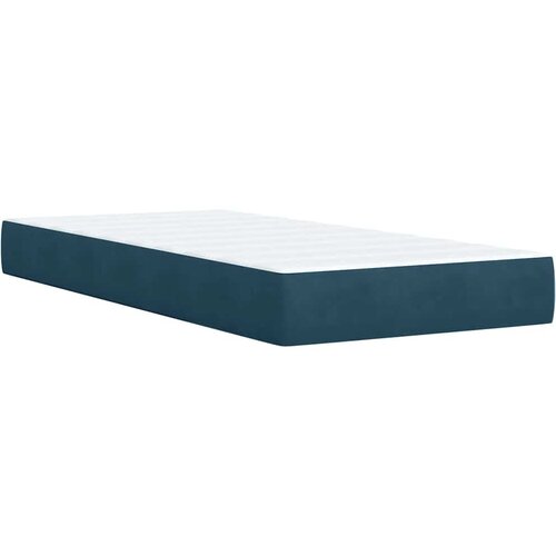 Box spring krevet s madracem tamnoplavi 90x190 cm bar&amp;scaron;unasti Slike