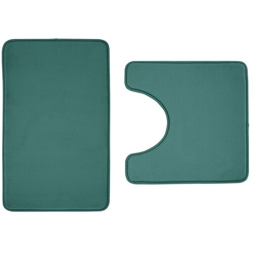 Catherine Lansfield Zelene kupaonske prostirke u setu 2 kom za WC 50x80 cm Anti-Bacterial &amp;ndash; Slike