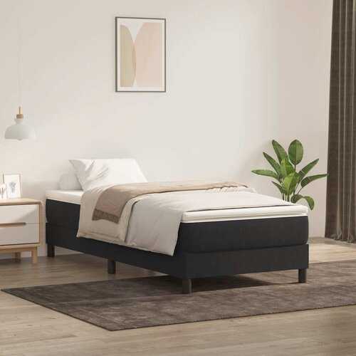 vidaXL Box Spring krevet bez madracem crni 100x220 cm samt Cene