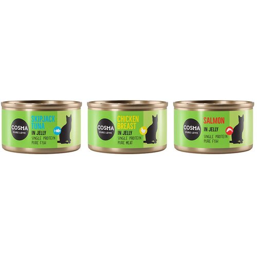  Me&scaron;ano poskusno pakiranje Cosma Original v želatini - 6 x 85 g (4 sorte) Cijene