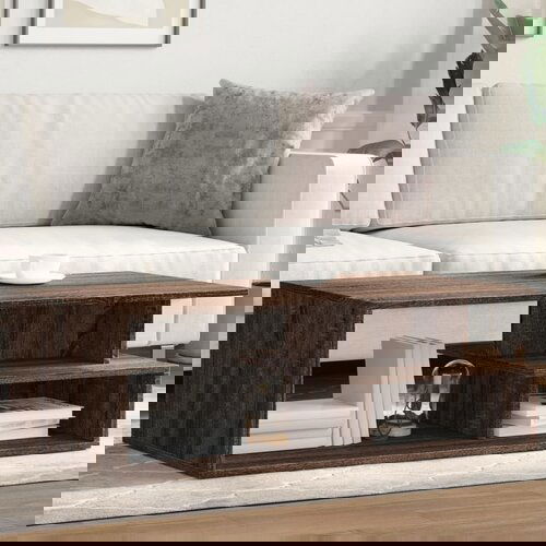 VidaXL Klubska mizica rjavi hrast 102x55x35 cm inženirski les Slike