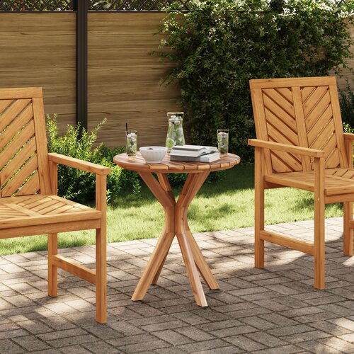 VidaXL vrtni bistro stol &amp;Oslash;70x75 cm čvrsta tikovina Slike
