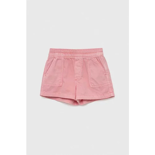 GAP Otroške kratke hlače iz jeansa roza barva