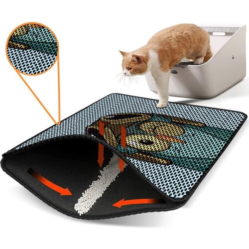 WALLXPERT Nrszn0081 multicolor cat litter mat Cene