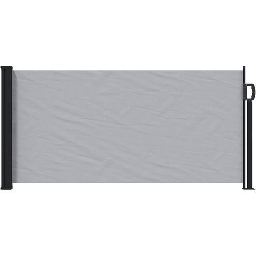 vidaXL Zložljivo stransko senčilo Siva 500 x 100 cm Poliester, (5000221744) Cene