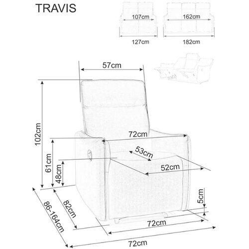 Molarem Home fotelja Travis - Bar&amp;scaron;un - Bež Slike