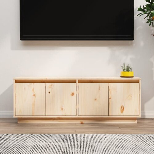 VidaXL TV omarica 110x34x40 cm trdna borovina Slike