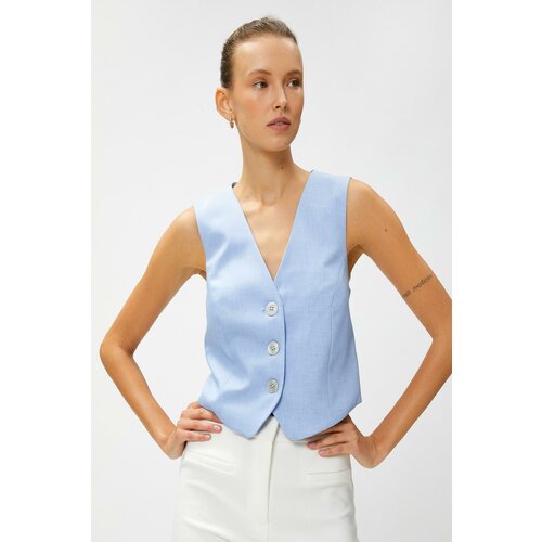 Koton Women's Light Blue Vest Slike