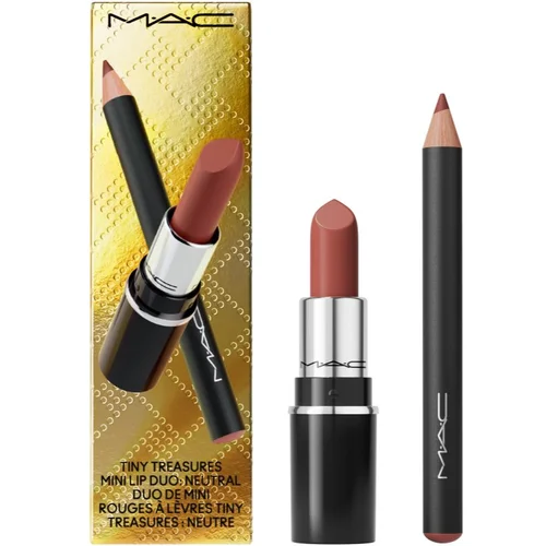 MAC Cosmetics Holiday Tiny Treasures Mini Lip Duo darilni set za ustnice odtenek Neutral 2 kos