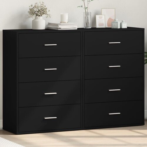 VidaXL Komoda 2 kom crna 60x31x84 cm od konstruiranog drva Slike