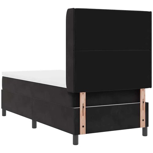 VidaXL Box spring krevet s uzglavljem Crna 90 x 190 cm Bar&amp;scaron;un Slike