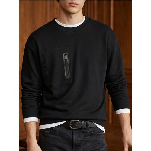 Sinsay Crewneck majica dugih rukava s udjelom pamuka Slike