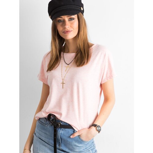 BASIC Feel Good T-shirt-RV-TS-4662.86-light pink Cene