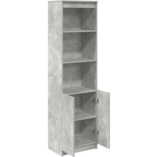  Visoka komoda siva betona 50x35x180 cm od konstruiranog drva Slike