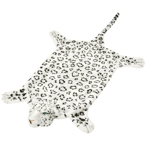  Tepih Leopard od Pli&scaron;a 139 cm Bijeli Cijene