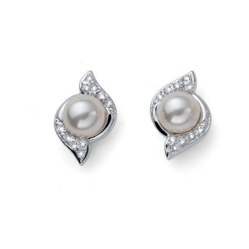  Ženske oliver weber bun crystal pearl mindjuše sa belim swarovski perlama ( 22832 ) Cene