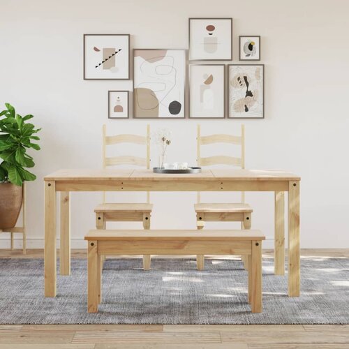  Blagovaonska klupa PANAMA 105 x 30 x 45 cm od masivne borovine Slike