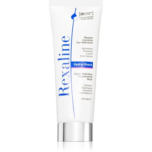 Rexaline 3D Hydra-Shock intenzivna gladilna in vlažilna gelasta maska za normalno do suho kožo 75 ml Slike