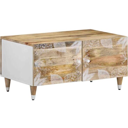 Furnova Klubska mizica 80x50x40 cm trden mangov les, (21915294) Cene