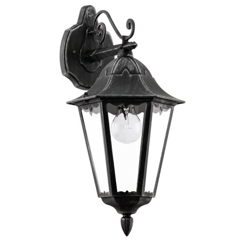 Eglo Navedo spoljna zidna lampa/1, e27, crna/srebrna Cene