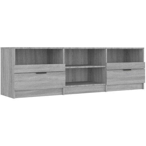 Maison Chic TV omarica - TV enota - Televizijska omarica siva sonoma 150x33,5x45 cm konstruiran les, (21699364) Slike