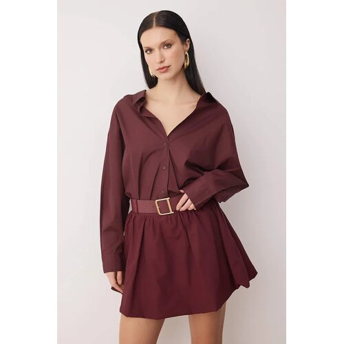 TRENDYOLMILLA ženska suknja Tpraw26Et00003, bordo Slike