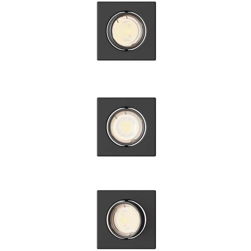 Philips Komplet od 3 ugradna plafonska svetla PERIDOT 1xGU10/7W/230V, crna Cene