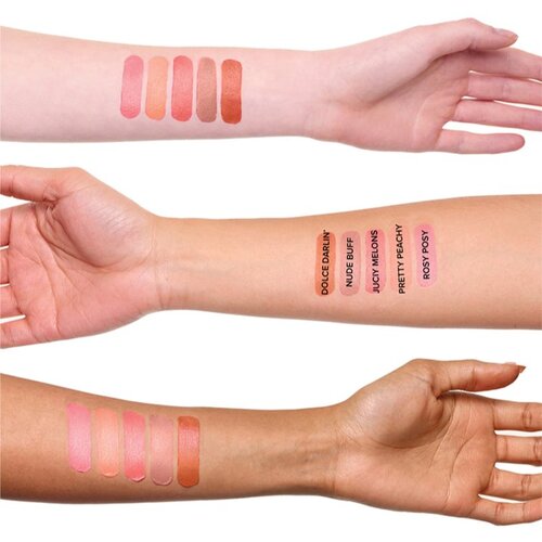 Nudestix Nudies Matte Lux večnamenski svinčnik za oči, ustnice in lica odtenek Pretty Peach 7 g Slike