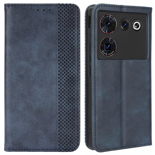 INORCO Za ZTE nubia Z50 Ultra Anti-Drop Wallet Case Retro PU usnjeni preklopni ovitek za telefon s stojalom, (22033999) Cene