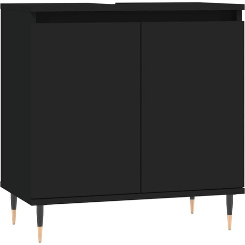 Maison Chic Kopalni&amp;scaron;ka omarica - Kopalni&amp;scaron;ki kabinet črna 58x33x60 cm inženirski les, (21794620) Slike
