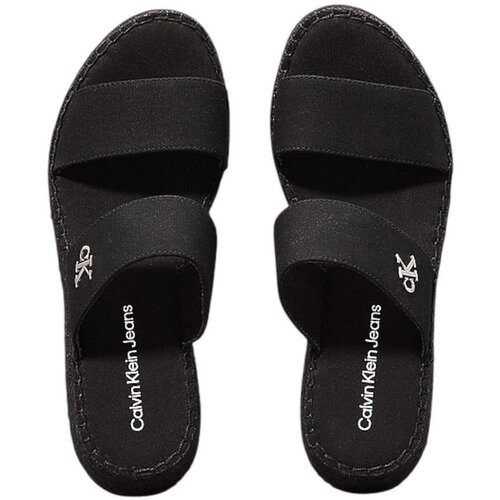 Calvin Klein Jeans Espadrile Sporty Rope Mg Lth Webbing YW0YW01704 Črna Cene